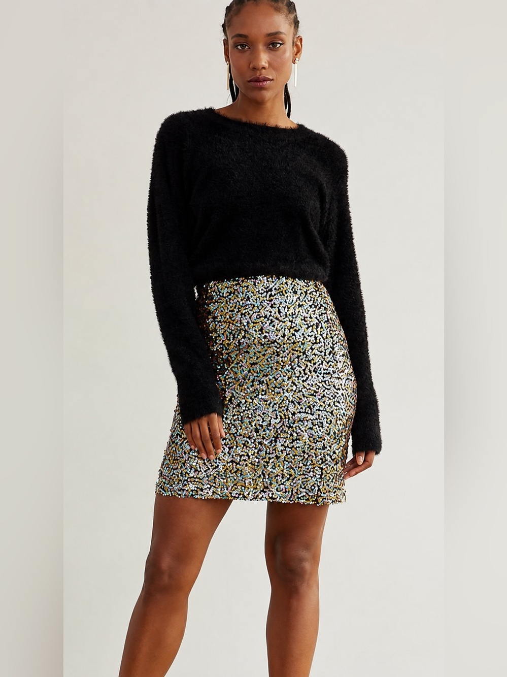 💎 Multi-Color glitters mini skirt